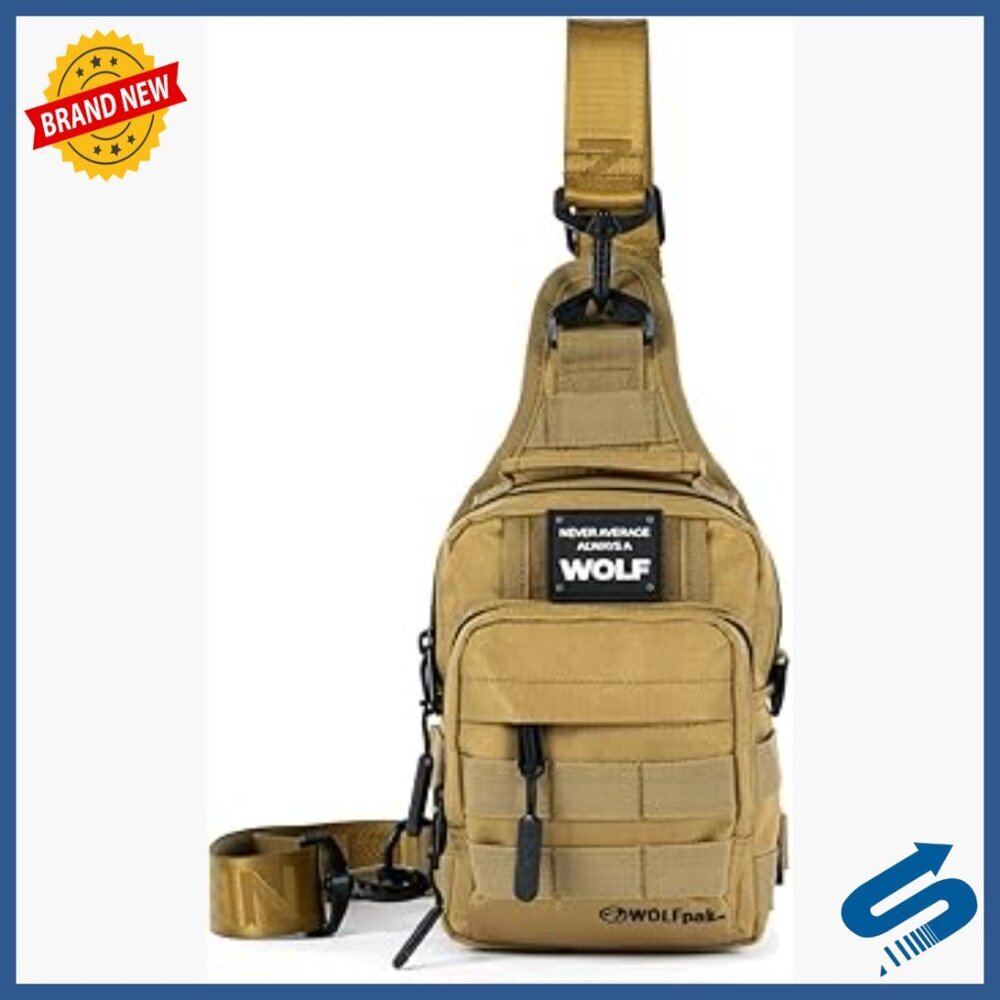 4L Tactical Sling Bag, Compact Crossbody Backpack, Multiple Pockets,